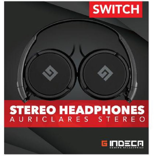 Indeca Gaming- Auriculares Casco Plegables Para Consola NINTENDO SWITCH - con conexión minijack Indeca Gaming- Auriculares Casco Plegables Para Consola NINTENDO SWITCH - con conexión minijack